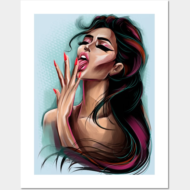 sexy girl Wall Art by Chack Loon